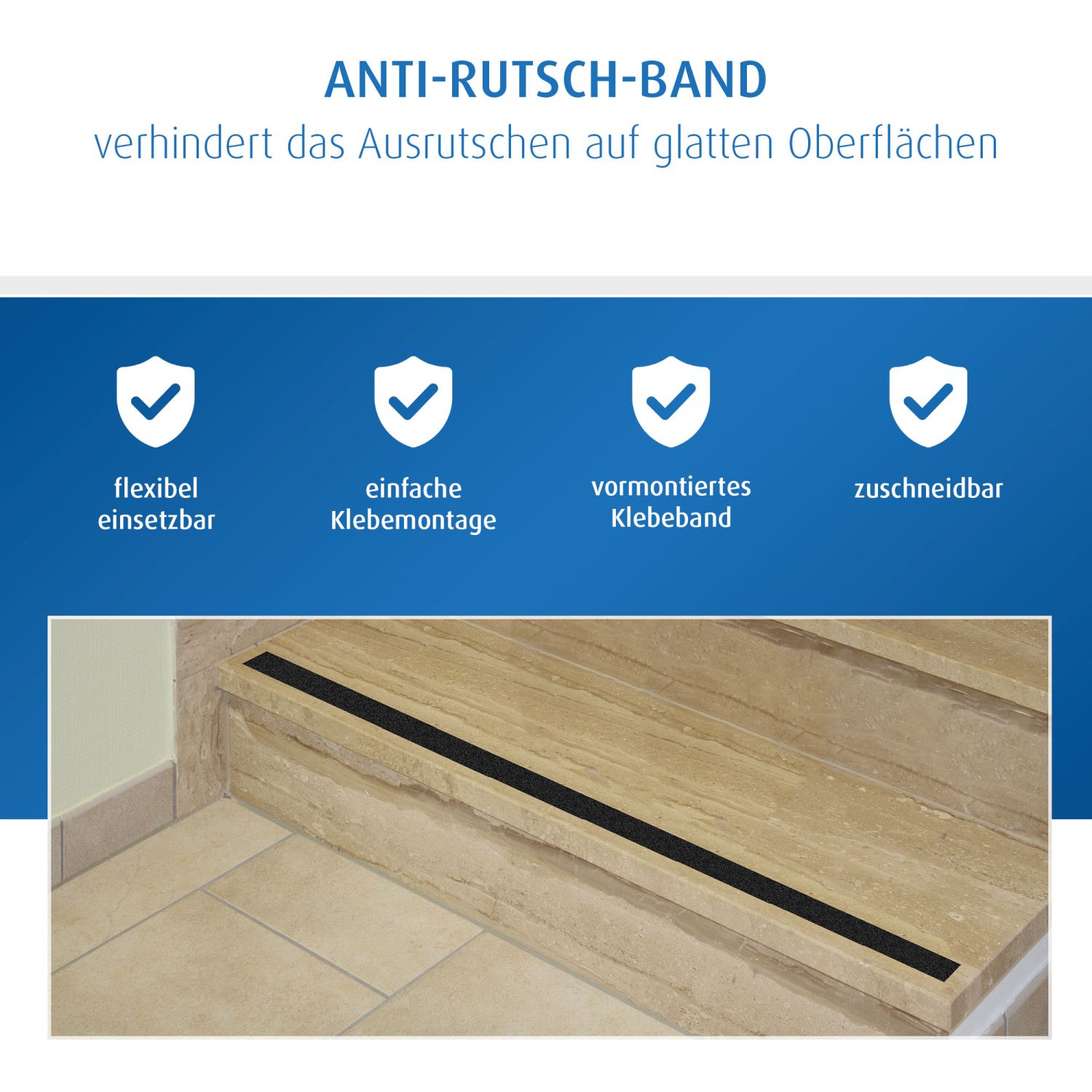 Selbstklebendes Anti-Rutsch-Band, 5m