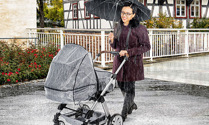 RainCover Classic+ Regenschutz für Kombi-Kinderwagen