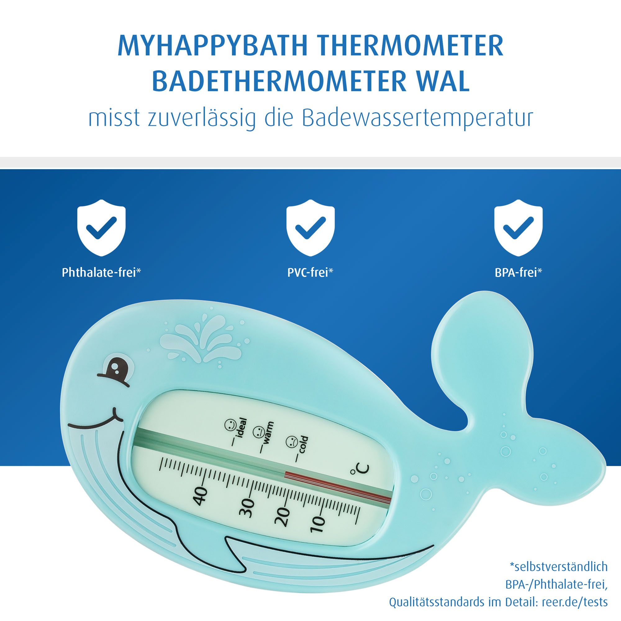 MyHappyBath Bath thermometer whale