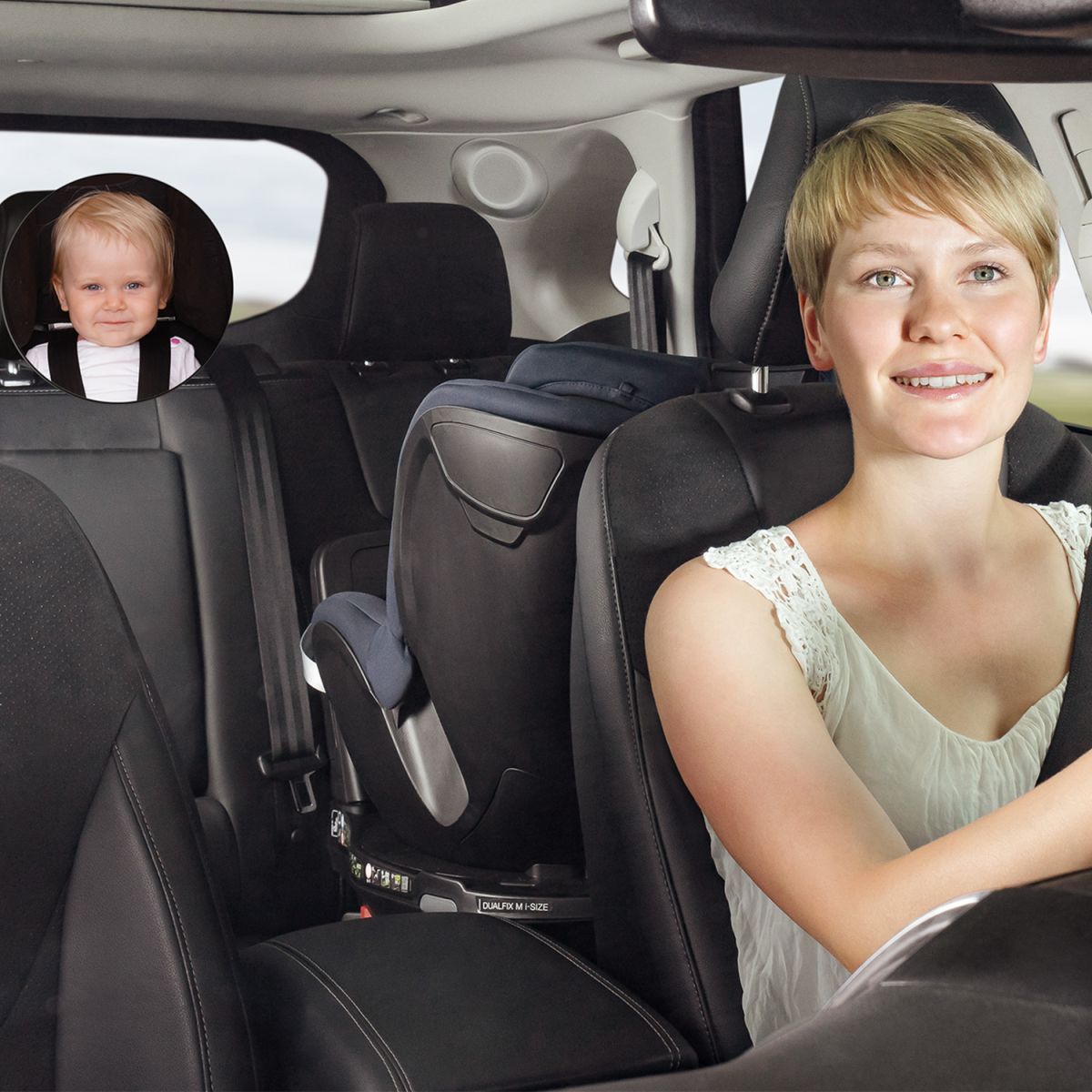 BabyView LED Auto-Sicherheitsspiegel mit Licht, 24,99 €