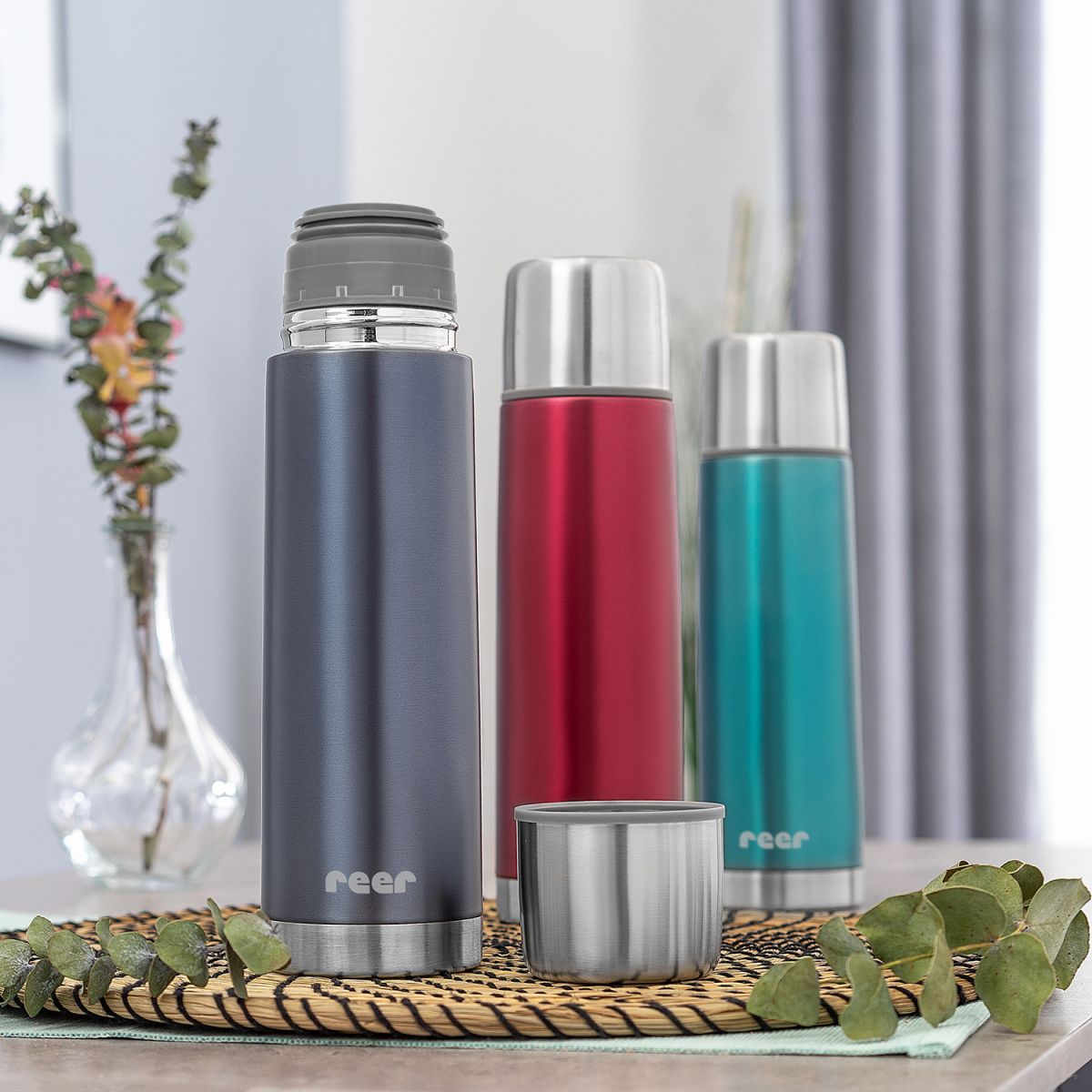 ColourCupstainless steel vacuum bottle, 500 ml, grey