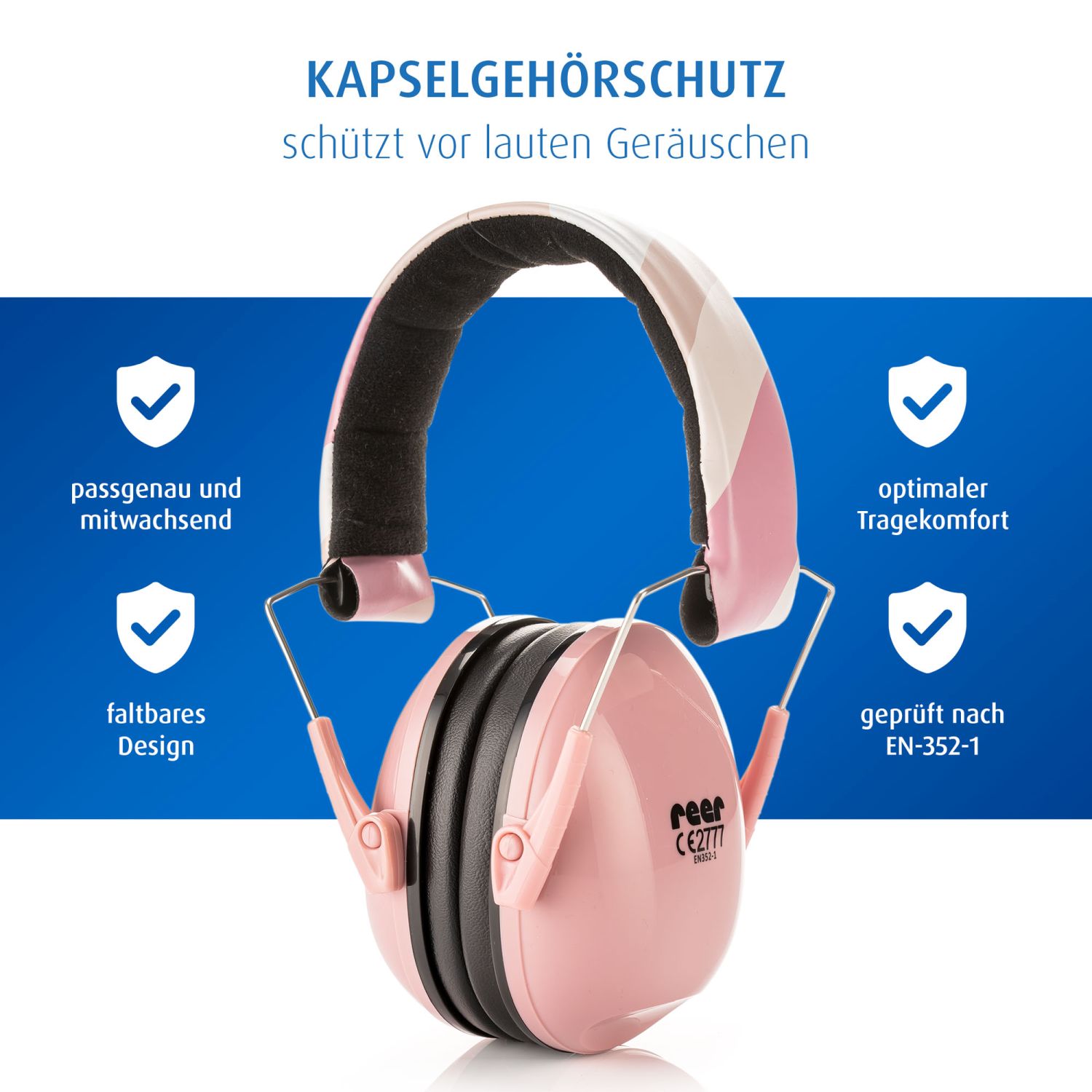 SilentGuard Kids Kapselgehörschutz, rosa