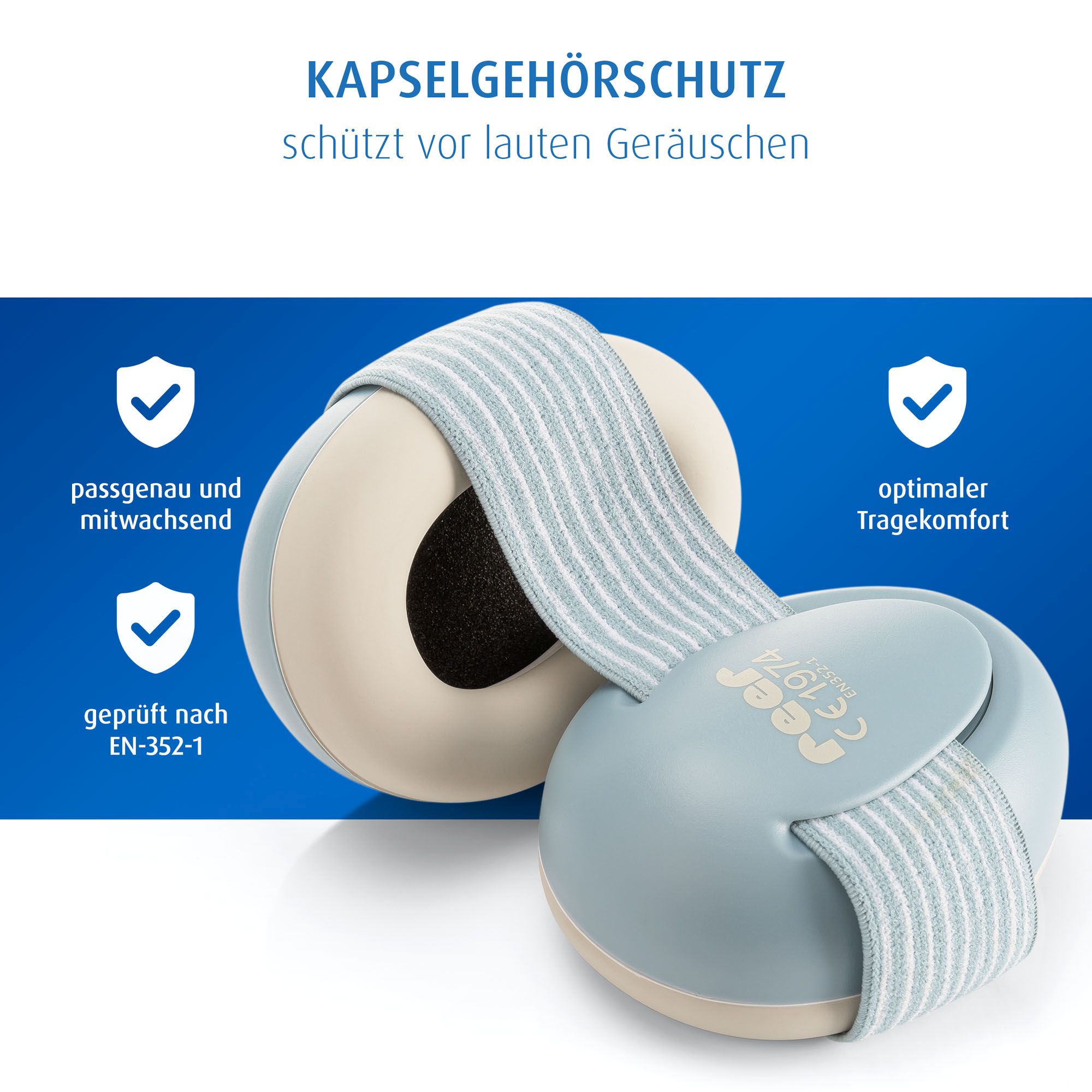 SilentGuard Baby Kapselgehörschutz, himmelblau