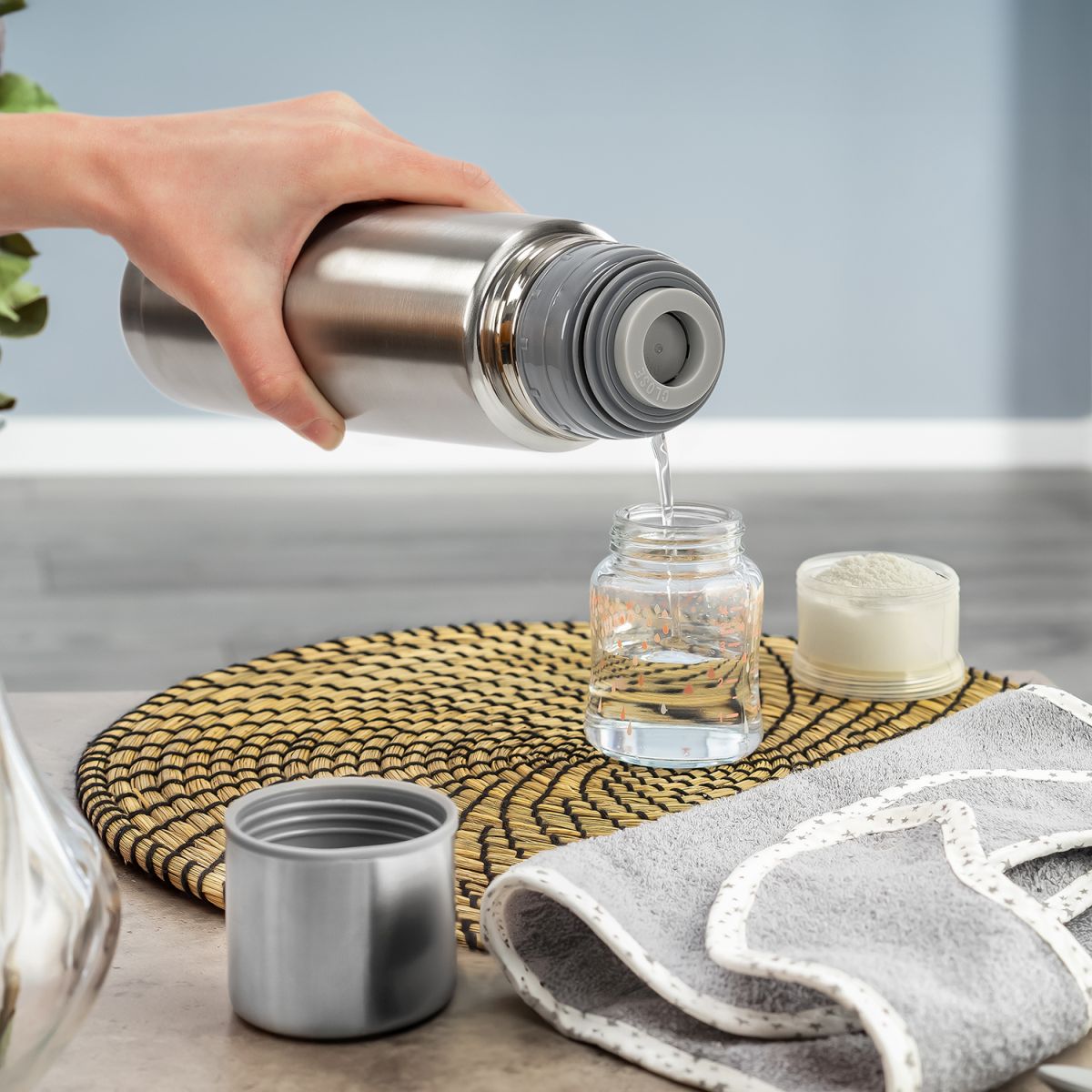 Pure stainless steel vacuum bottle V2, 500 ml