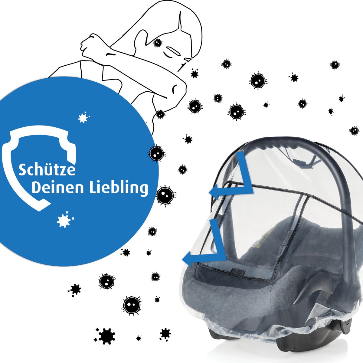 Komfort Regenschutz für Babyschale (Maxi Cosi) in Köln - Ostheim