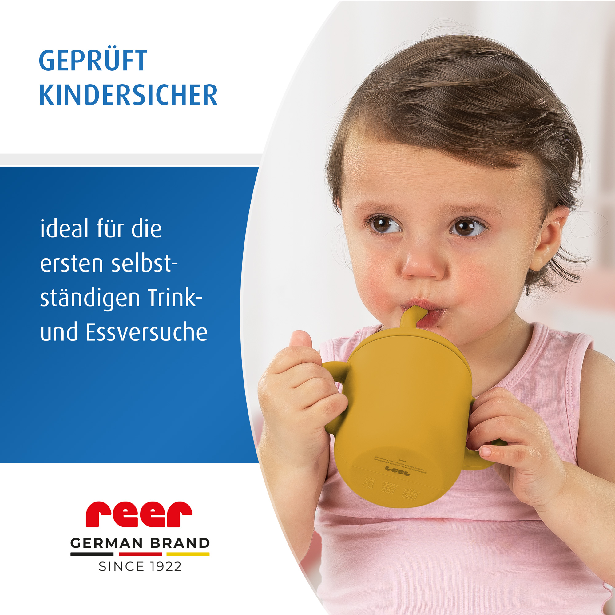 2in1 Trink- & Snackbecher, gelb