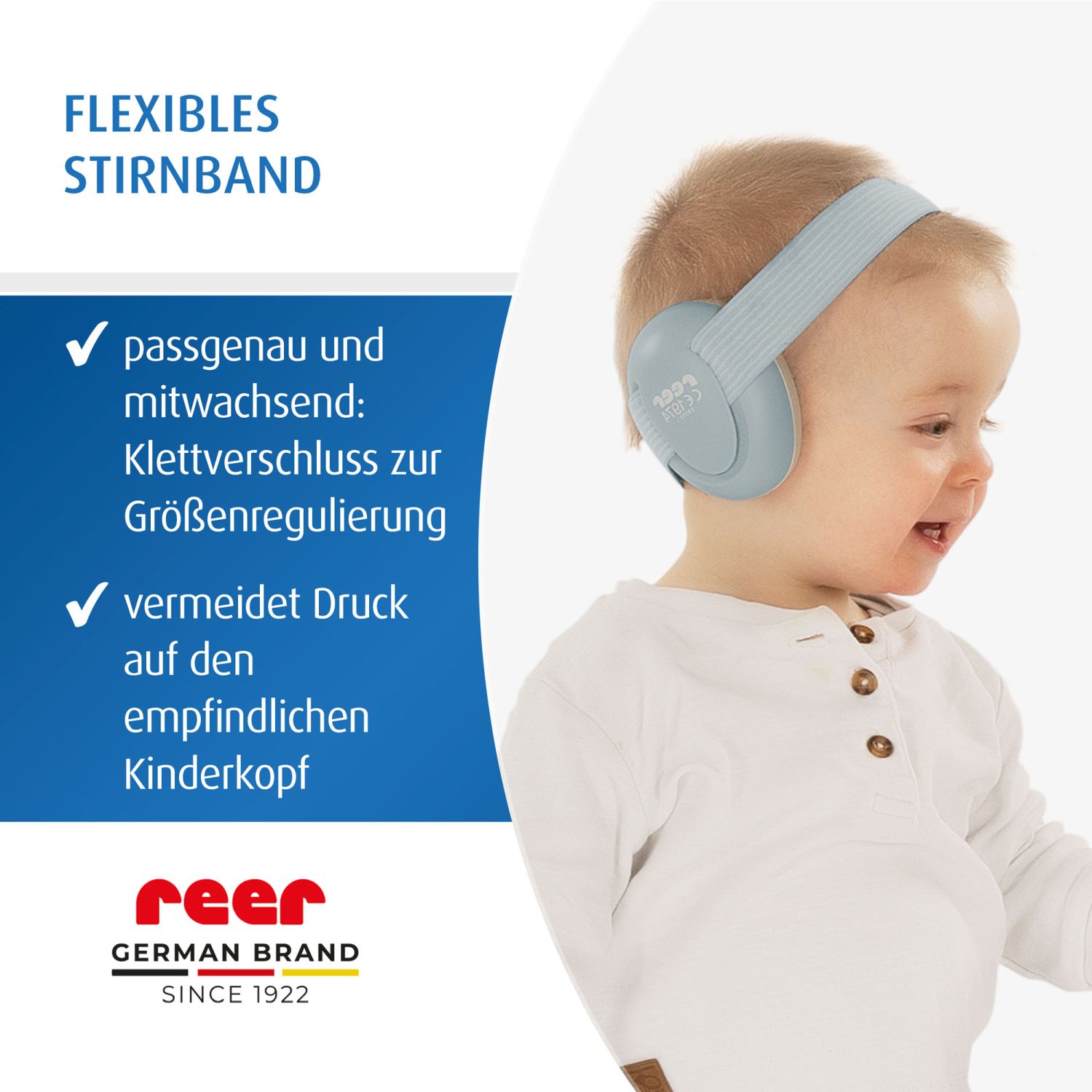 SilentGuard Baby capsule ear protectors, sky blue