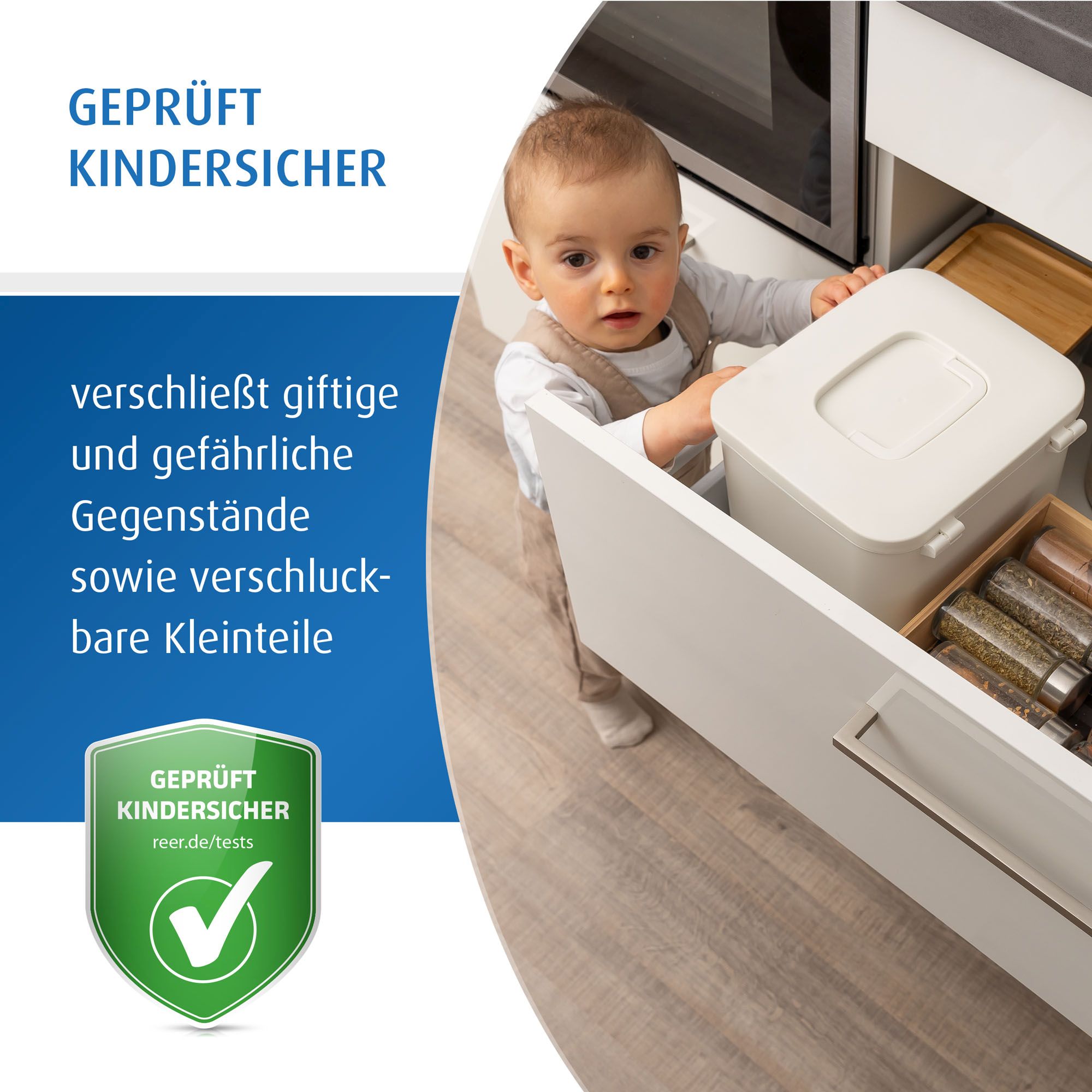 SafeContainer Kindersichere Aufbewahrungsbox