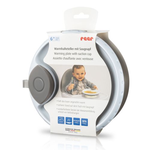 Warming plate with suction cup