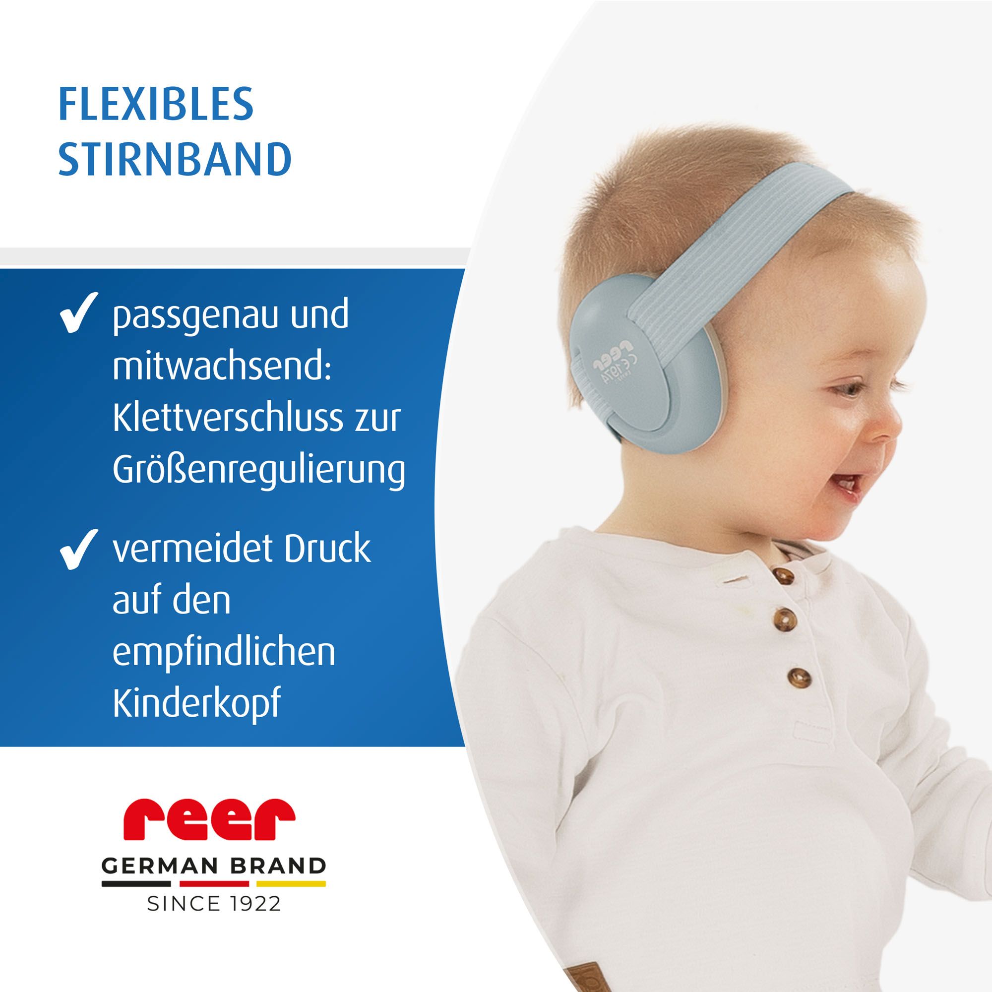 SilentGuard Baby capsule ear protectors, sky blue