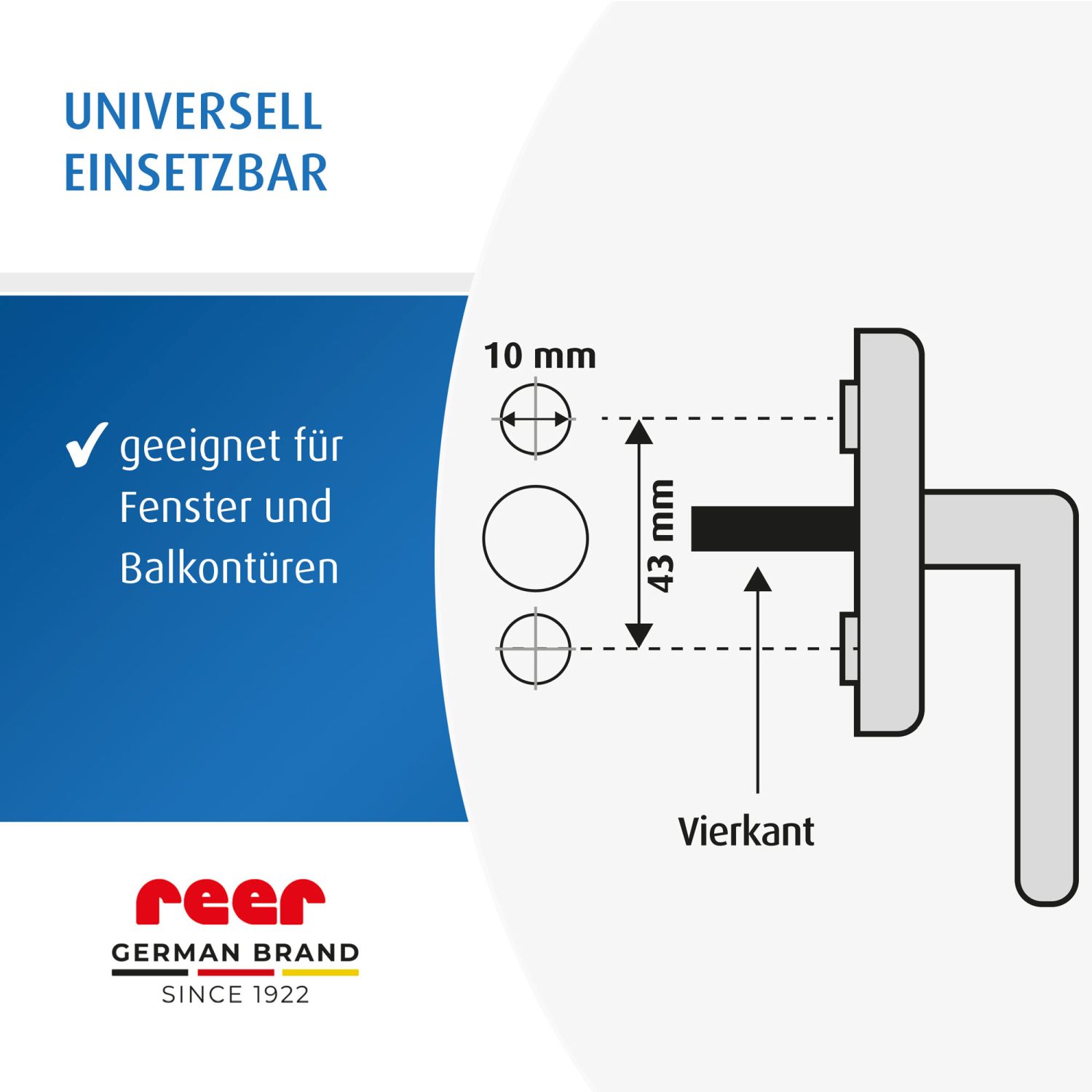 WinLock window and balcony door lock, 1 piece, white