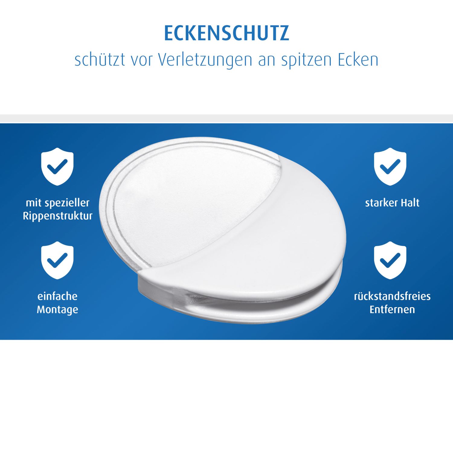 Eckenschutz, weiß/transparent