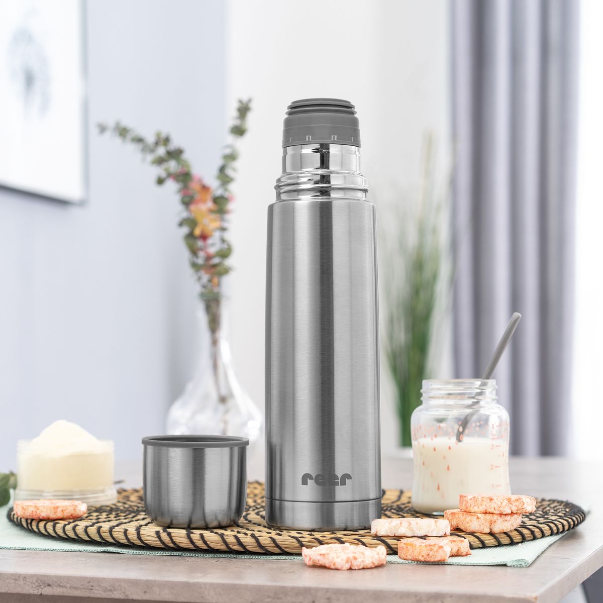 Pure stainless steel vacuum bottle V2, 500 ml